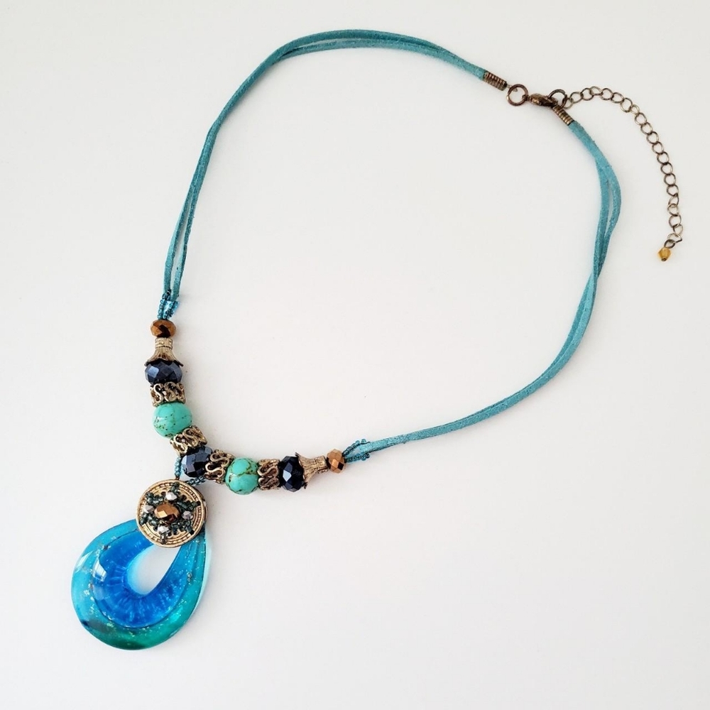 Vintage Art Glass Necklace